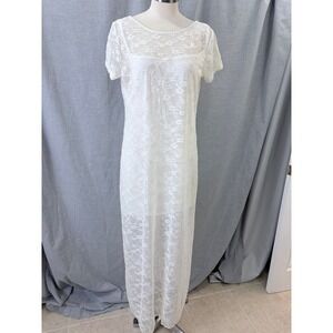 Wild Fable White Lace Maxi Dress XL Bridal Cottagecore